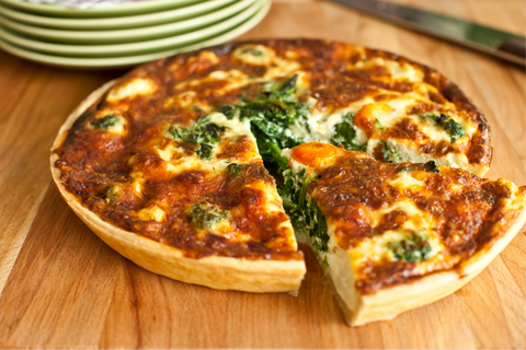 Bacon Cheddar Spinach Quiche