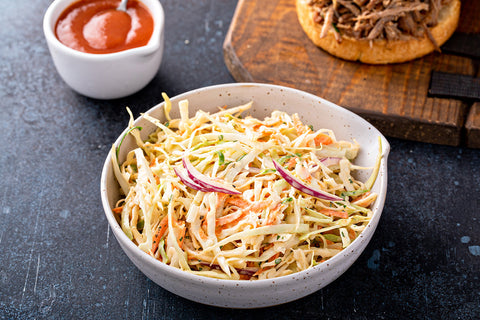 Coleslaw with Lime-Chipotle Olive Oil Aioli