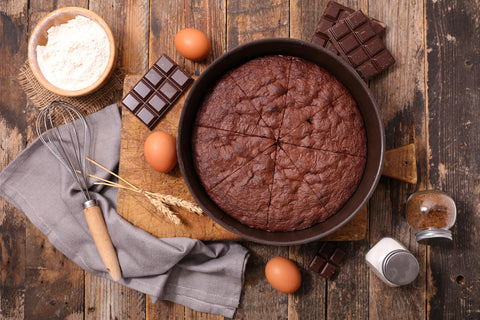 Flourless 72% Dark Chocolate & Blood Orange Olive Oil Cake