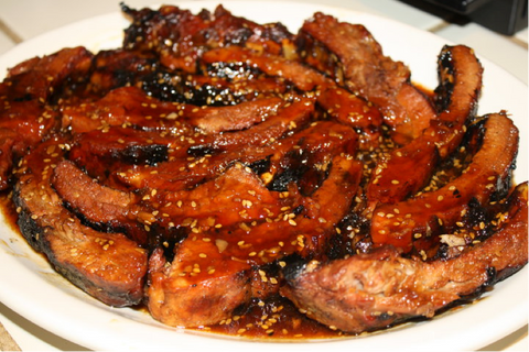 Honey-Ginger Balsamic Glazed BBQ Rib
