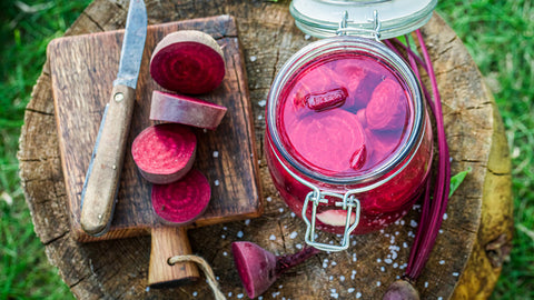 Apple Cider Vinegar Pickled Heirloom Beets