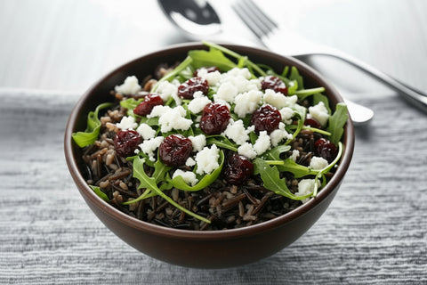 Cherry Arugula with Wild Rice