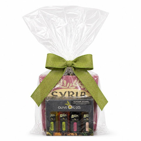 Recipe Book with 4-Pack Oil & Vinegar