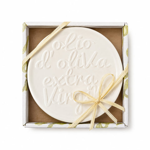 Olio d'Oliva Extra Virgin Dipping & Serving Plate