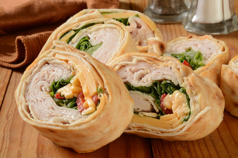 Chicken with Mango and Cream Cheese Pinwheels
