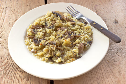 Mushroom and Corn Risotto
