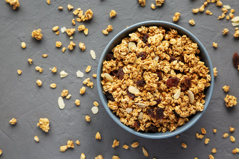 Granola with Orange Olive Oil, Coconut, Cherries, and Cashews