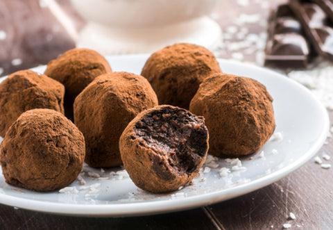 Dark Chocolate & Cherry Balsamic Truffles