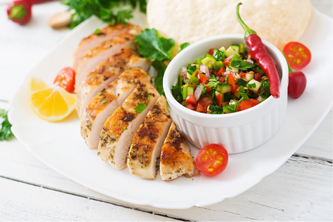 Ginger Lime Chicken with Salsa