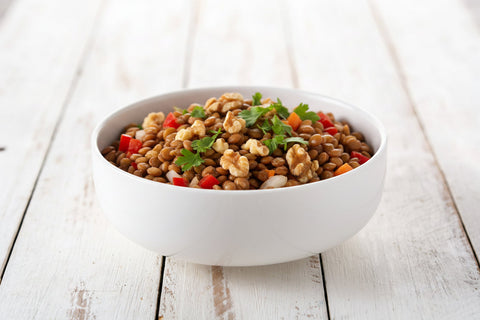 Lentil Salad With Roasted Onion Olive Oil
