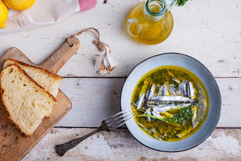 Extra Virgin Olive Oil Poached Fish