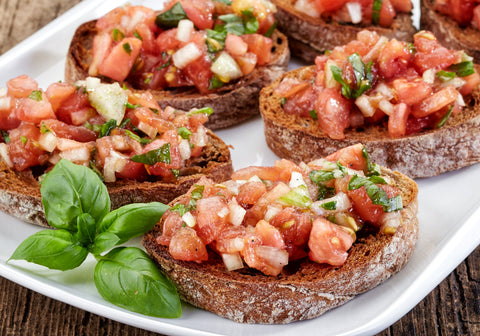Roasted Cinnamon Pear Bruschetta