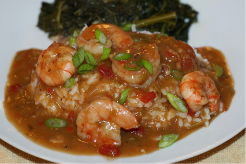 Shrimp Etouffee with Cayenne Chili Roux