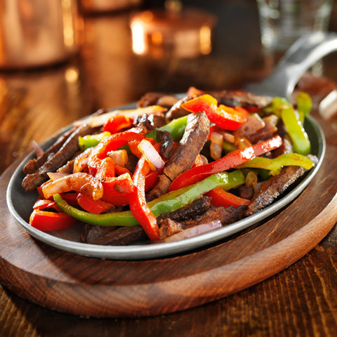 Steak Fajitas with Habanero Honey Balsamic