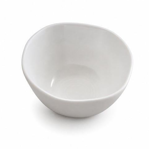White Ribbed Dipping Bowls – Set of 4