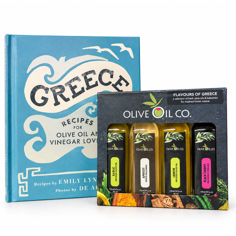 Recipe Book with 4-Pack Oil & Vinegar